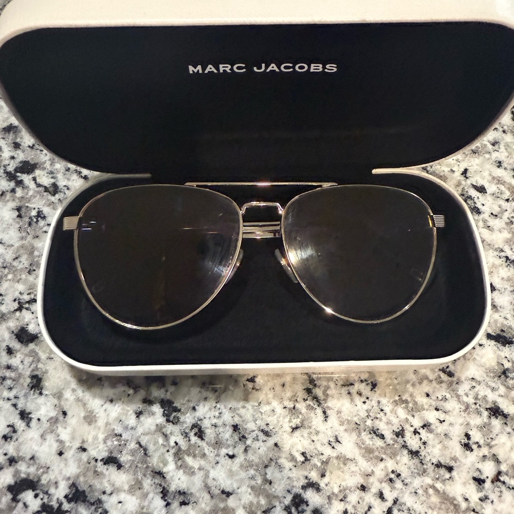 Marc Jacobs Gold Aviator Sunglasses